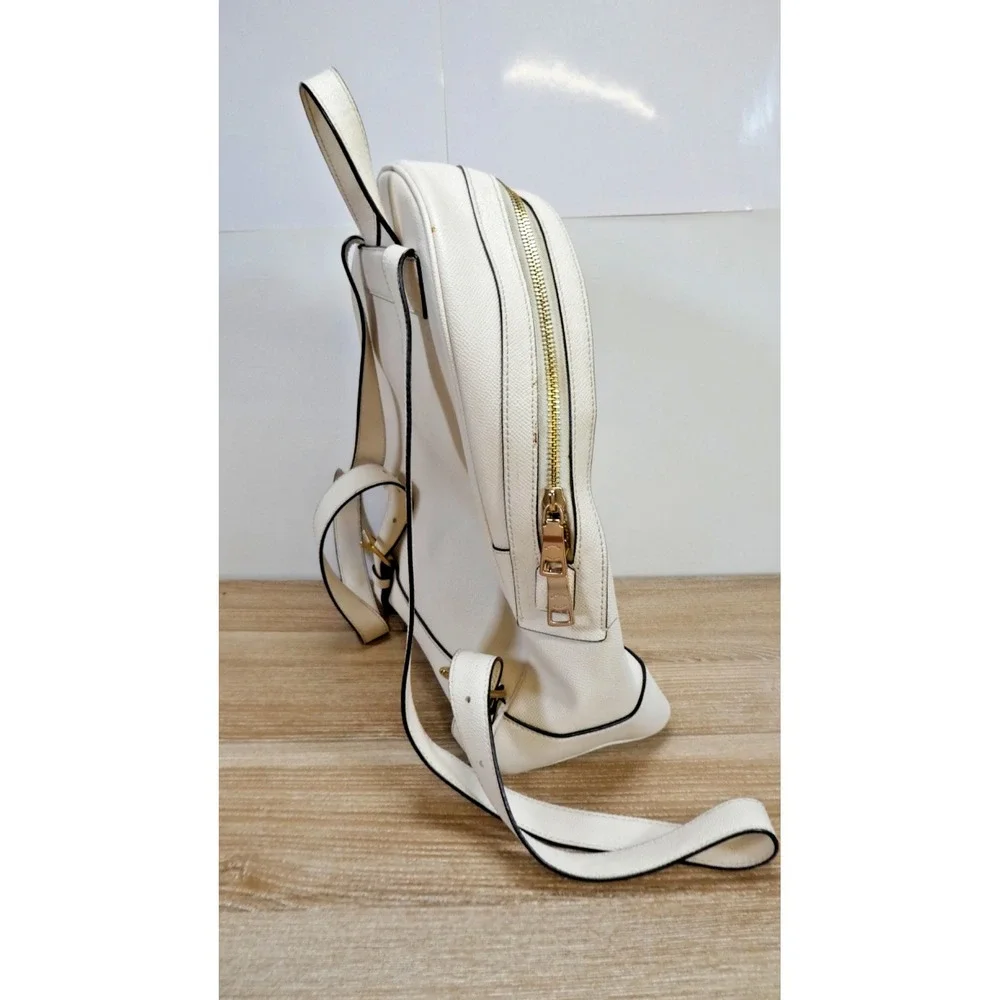 Coach C5680 Kenley Backpack in Crossgrain Leather Chalk - Used